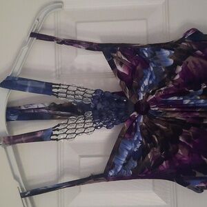 Feather maxi summer dress